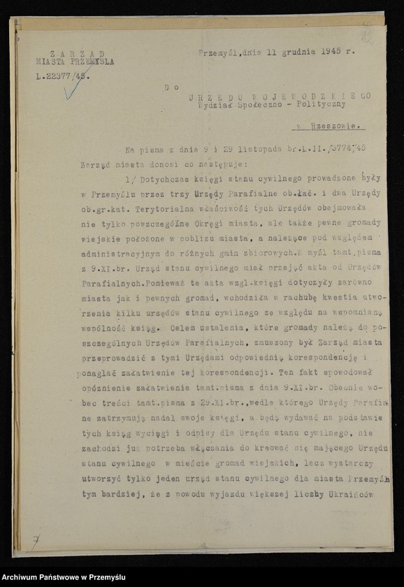 image.from.collection.number "Utworzenie Urzędu Stanu Cywilnego w Przemyślu111"