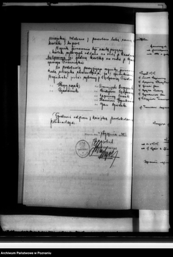 Obraz 11 z jednostki "Członkowie magistratu i rady miasta Krzywinia"