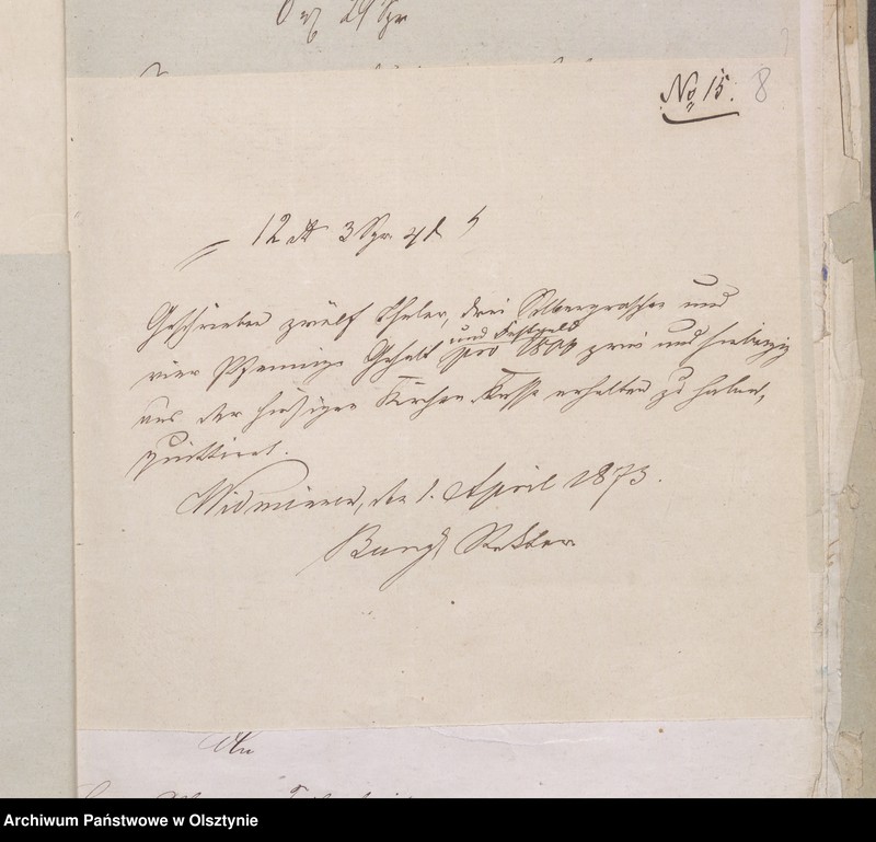 image.from.unit.number "Beläge zur Widminnenschen Kirchen Kassen Rechnung pro 1870"