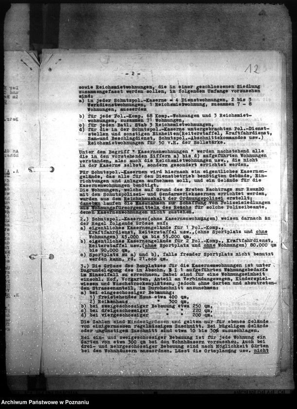 Obraz 16 z jednostki "Allgemeine Unterkunftsfrage der Polizei- und Gendarmerie im Warthegau"