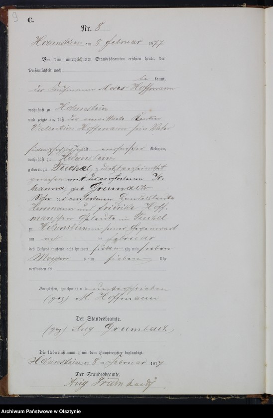 image.from.unit.number "Sterbe-Neben-Register Nr 1 - 61"