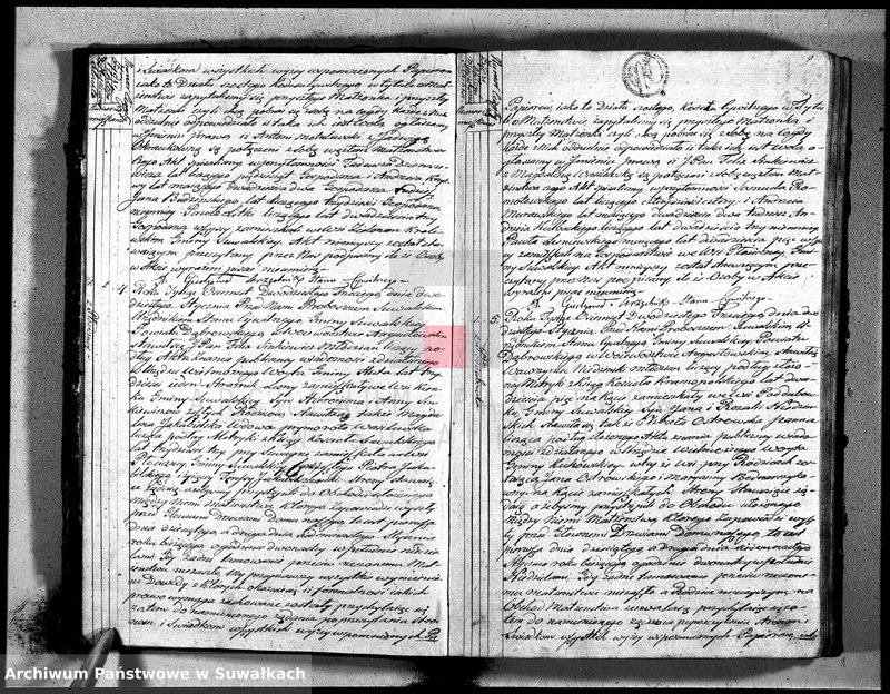 image.from.unit.number "Akta zaślubionych gminy suwalskiey od dina 1 stycznia do dnia ostatniego grudnia 1823 roku"