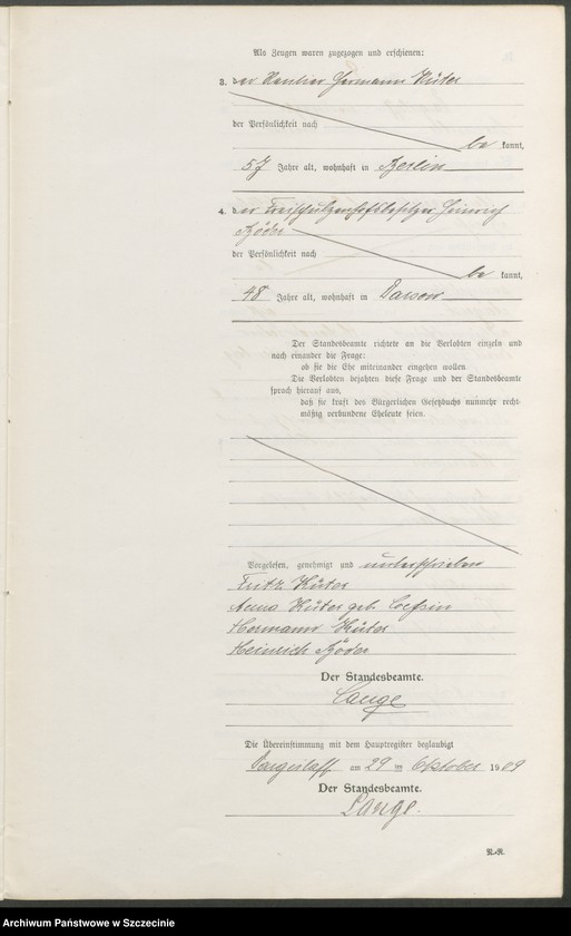 Obraz 19 z jednostki "Heiratsregister"