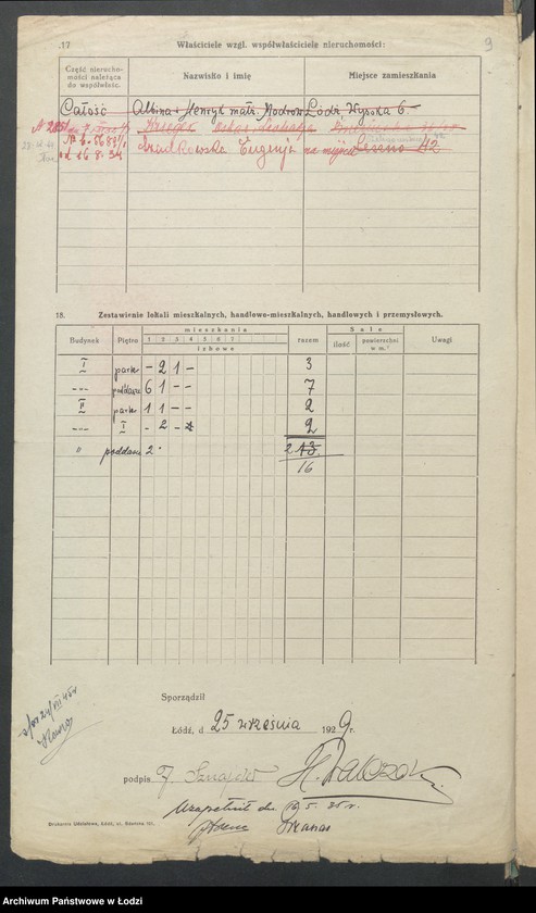 image.from.unit.number "Księga inwentarzowa nieruchomości m. Łodzi ul. Wysoka"