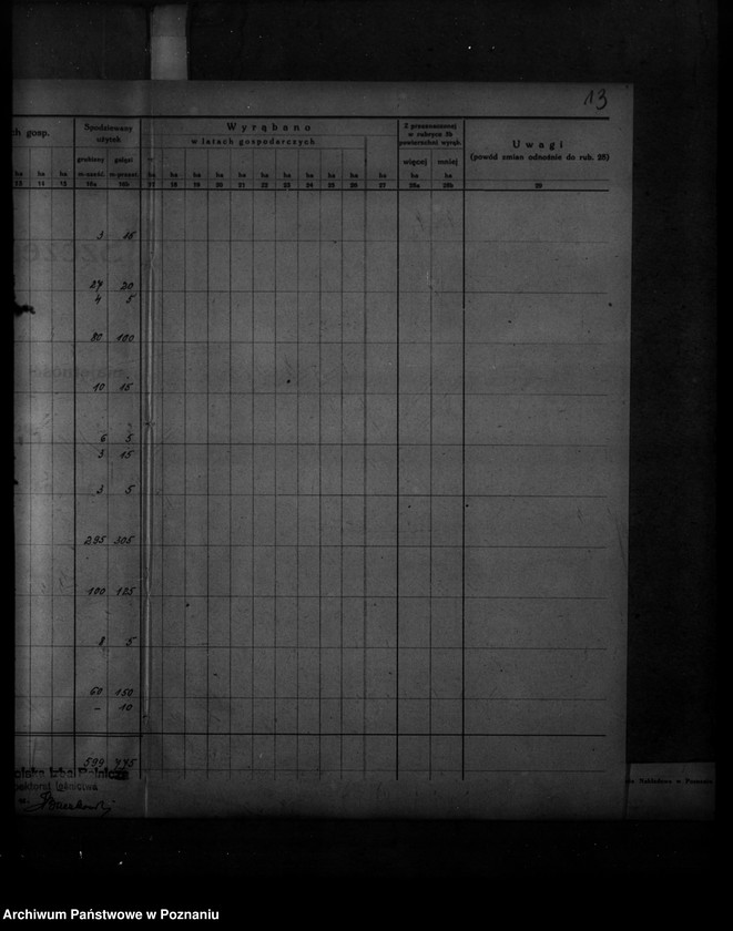 Obraz 17 z jednostki "Plan urządzenia gospodarstwa leśnego dla lasu majętności Sobota powiat poznański 1936-1946"