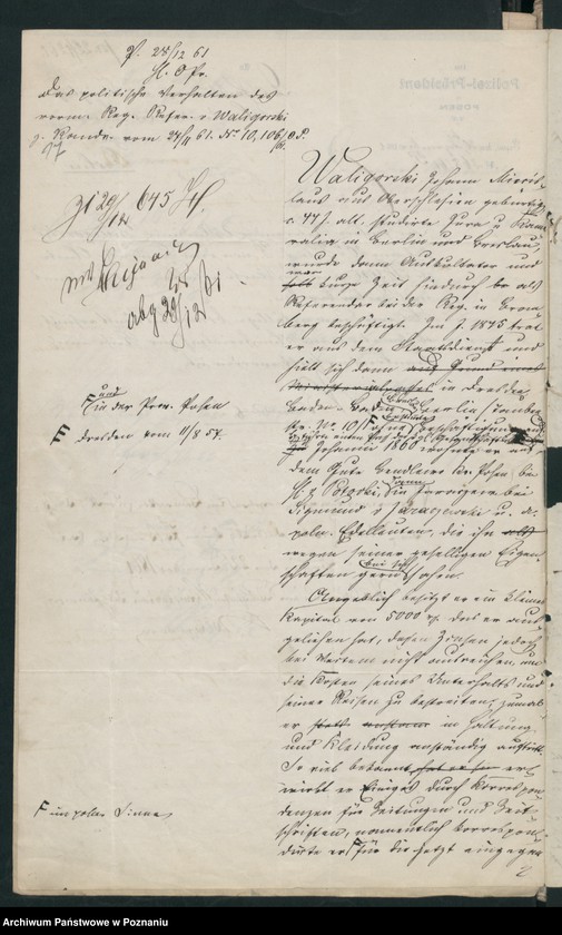 Obraz 20 z jednostki "A. betr. die Familie Waligorski Johann Miroslaus - Anastasius Wladimir"