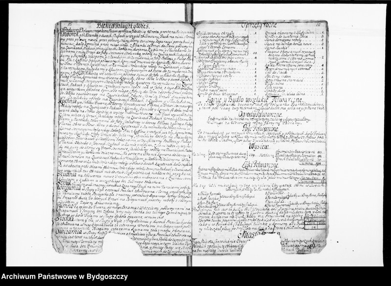 image.from.unit.number "Inwentarz wójtostwa bydgoskiego sporządzony w lipcu 1744 z opisaniem miasta, folwarków, budynków folwarcznych, młynów, wsi z ich posiadłościami, powinnościami, daninami obywateli"