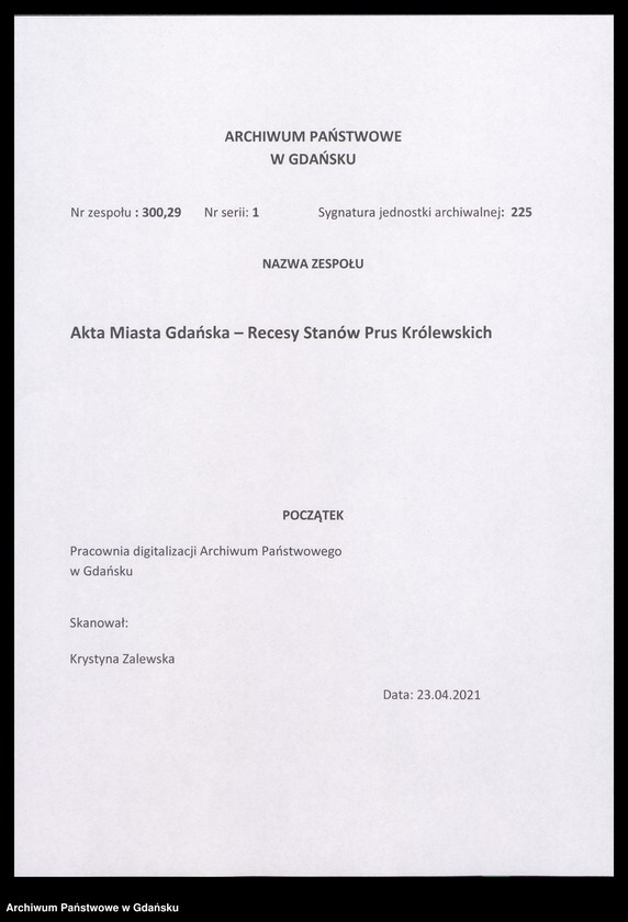 image.from.unit.number "Recesy Stanów, między innymi Colloqium Gedanense et Commitio Electionis, sejm elekcyjny w Warszawie 27 VIII - 7 IX 1764"