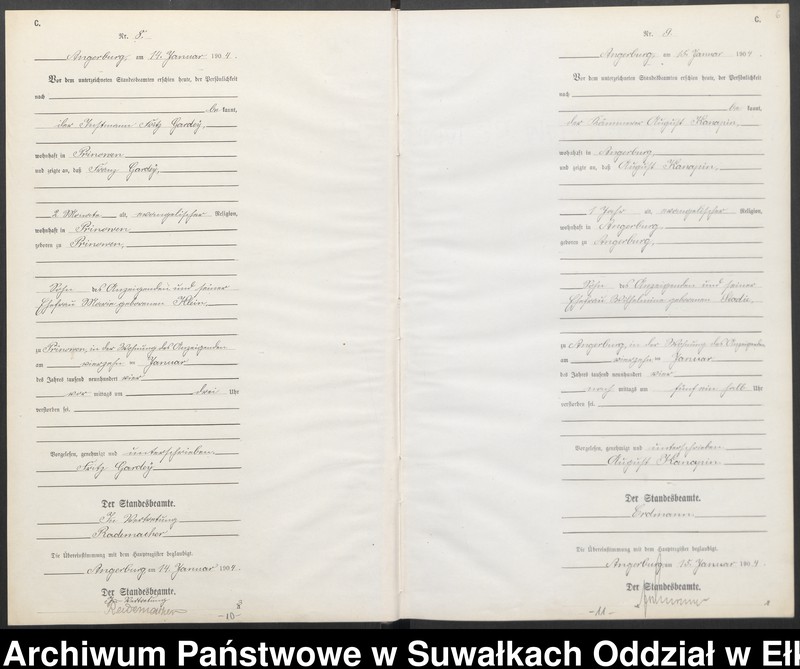 image.from.unit.number "Sterbe-Neben-Register des Preussischen Standes-Amtes Angerburg Kreis Angerburg"