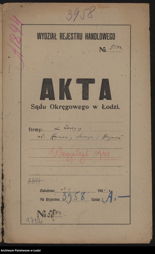 Obraz 2 z jednostki "Zorza – Josek Żernicki, Andrzej Szmegda, Gerszek Berman – fabryka gilz"