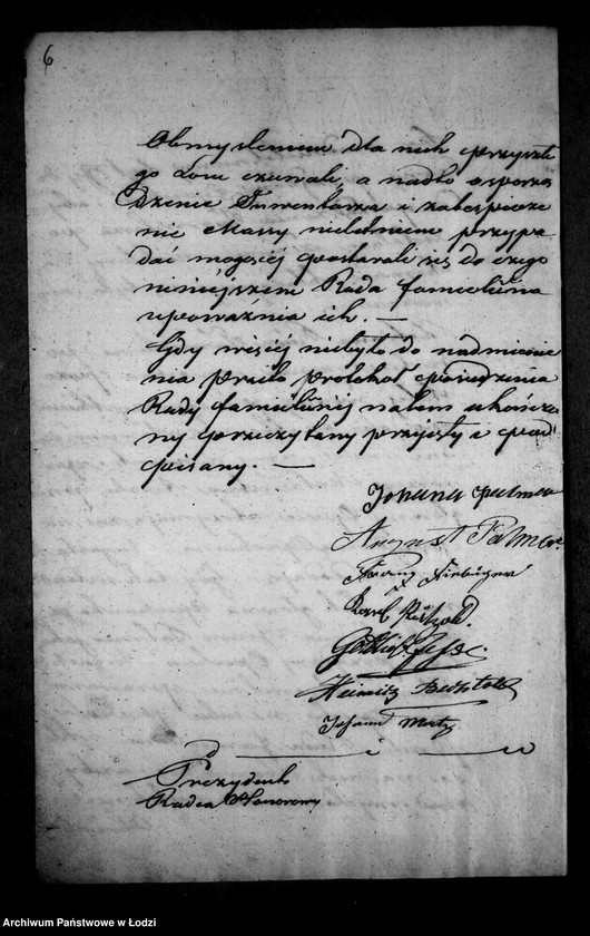Obraz 10 z jednostki "Akta tyczące się ustanowienia opieki nad nieletnimi Amalią, Marią, Natalią, Juliuszem i Gotlibem Palmer po zmarłym Janie Palmer farbiarzu"