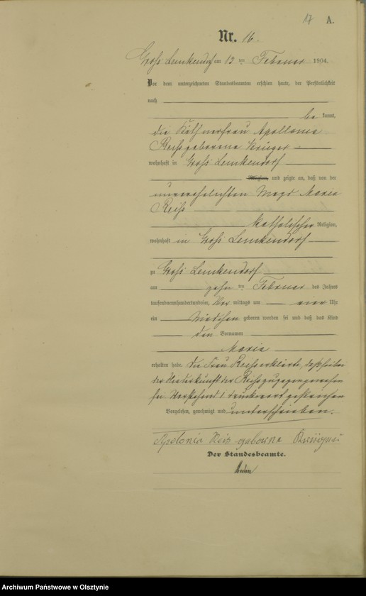 image.from.unit.number "Geburts-Haupt-Register Nr 1 - 105"