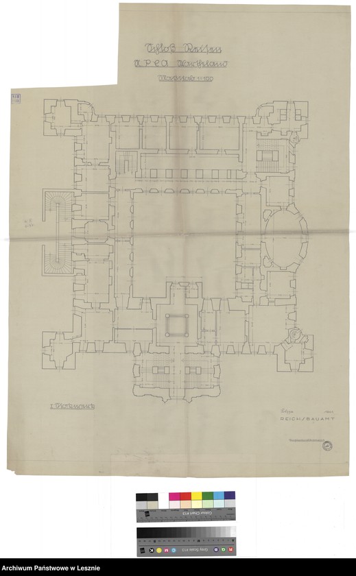 Obraz 3 z jednostki "Rydzyna miasto. Dokumentacja architektoniczno-budowlana Zamku rydzyńskiego i domku myśliwskiego."