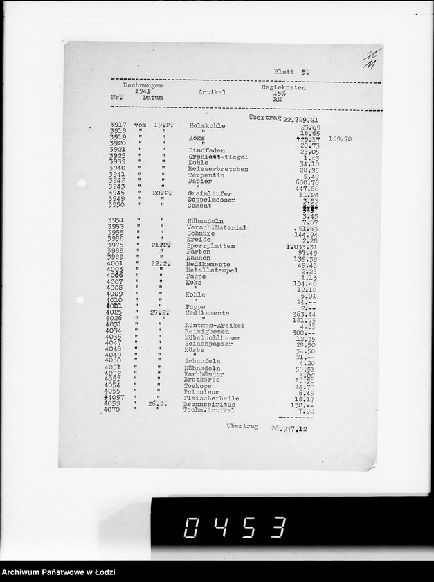 Obraz 15 z jednostki "Betrifft: Rückvergütung Regiekosten"