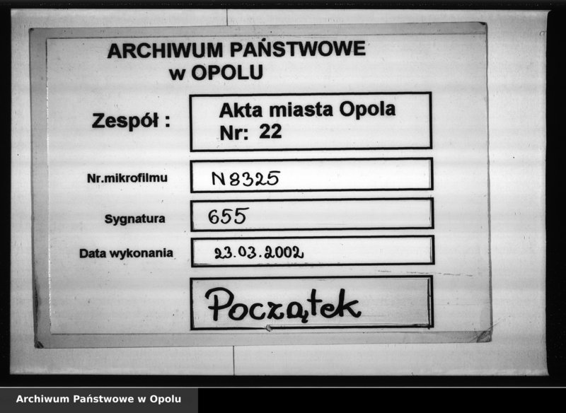 Obraz 1 z jednostki "Acta des Magistrats zu Oppeln betreffend die Manquements des Magazin Rendanten Schreiber pro 1816 Vol. I"