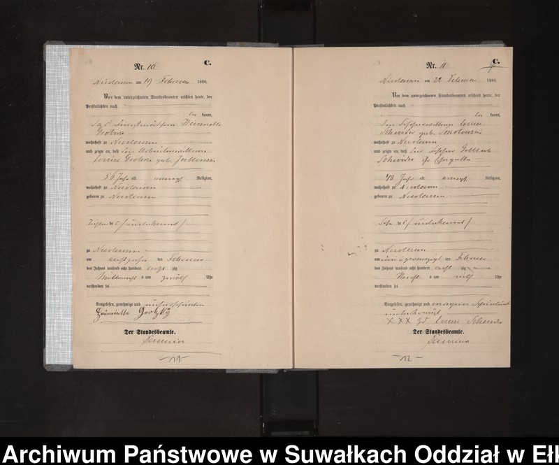image.from.unit.number "Sterbe-Haupt-Register des Königlich Preussischen Standes-Amtes Stadt Nicolaiken Kreis Sensburg"