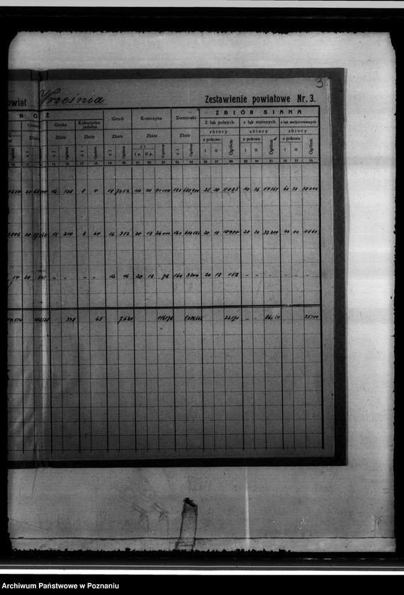 Obraz 7 z jednostki "/Statystyka produkcji rolnej - zestawienie powiatowe - Września/"
