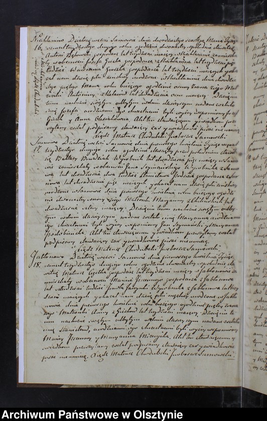 image.from.unit.number "Akta Urodzonych Zmarłych Zaślubionych w parafii Sarnowskiey w roku 1832"
