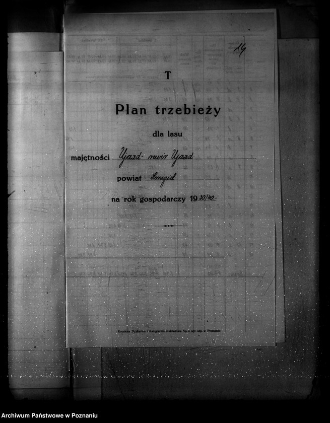 Obraz 18 z jednostki "Majętność Ujazd Rewir Ujazd powiat kościański /Plan urządzania gospodarstwa leśnego/"