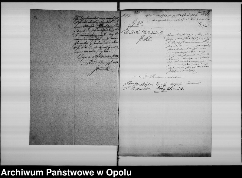 Obraz 13 z jednostki "Acta des Magistrats zu Oppeln betreffend: die Eröffnung des Nikolaithores de Anno 1843"