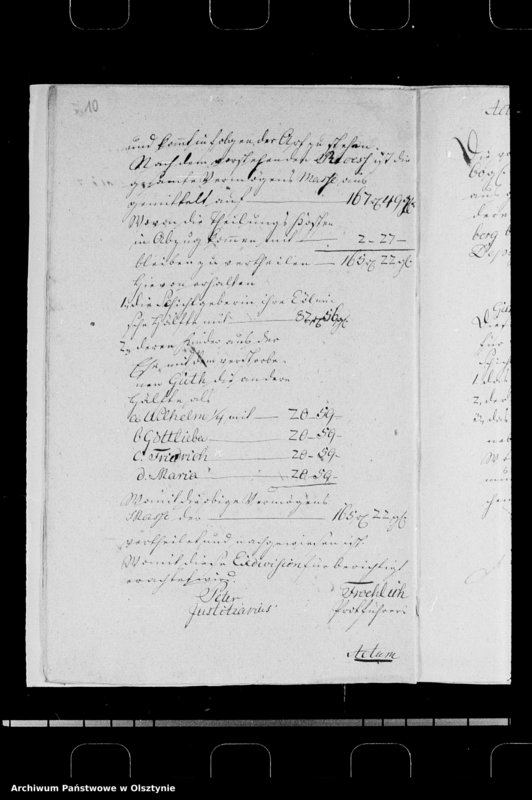 image.from.unit.number "Nachlasssache der verst. Wachtmeisters M. Guth zu Schönberg"