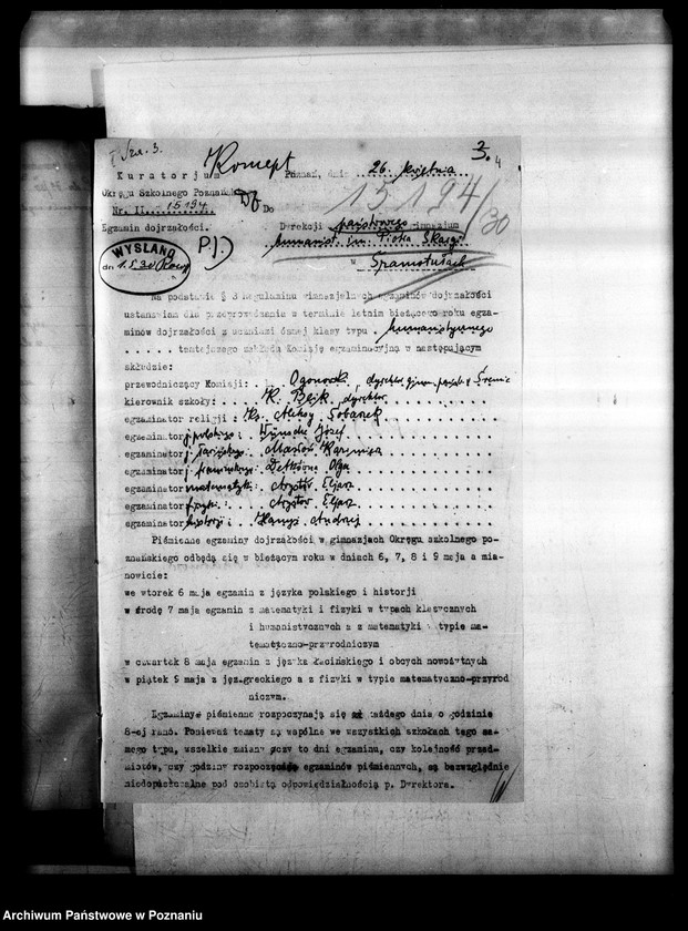 Obraz 7 z jednostki "Państwowe Gimnazjum imienia Piotra Skargi- Szamotuły"