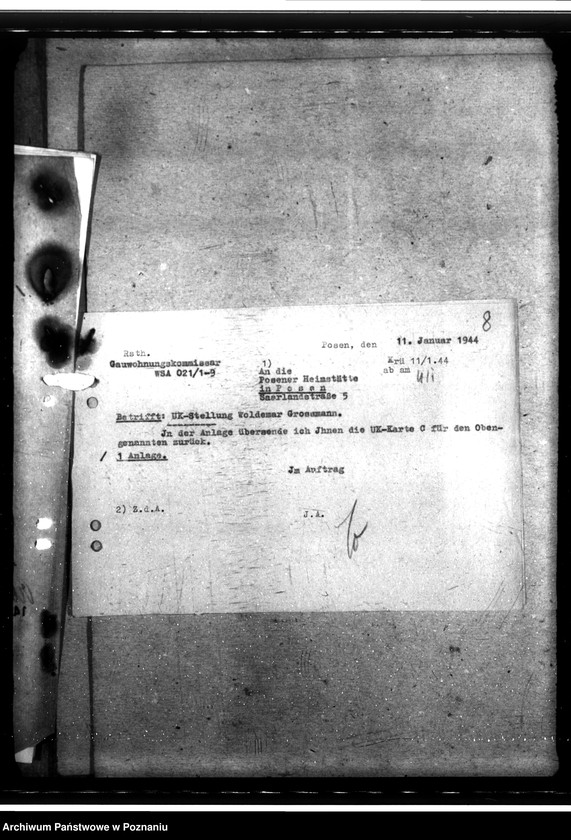 Obraz 12 z jednostki "Anerkennung der Gemeinnützigkeit der "Posener Heimstätte""