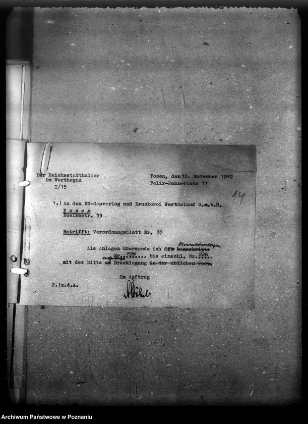 Obraz 19 z jednostki "Verordnungsblatt Nr. 37"