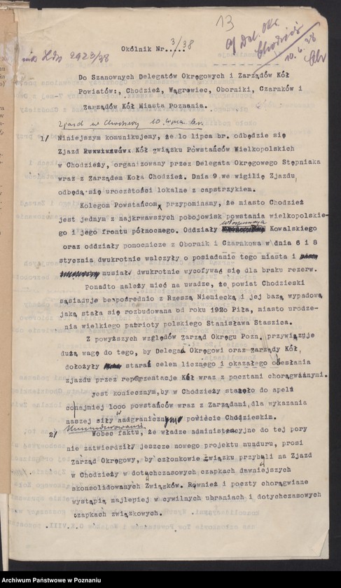 Obraz 18 z jednostki "Chodzież - akta delegata powiatowego."