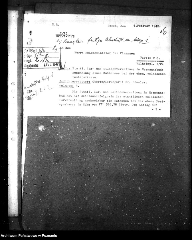 Obraz 20 z jednostki "Hermannsbad- Vorkriegsschulden (Ciechocinek)"