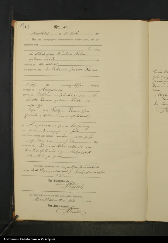 image.from.unit.number "Sterbe-Neben-Register Nr 1 - 23"