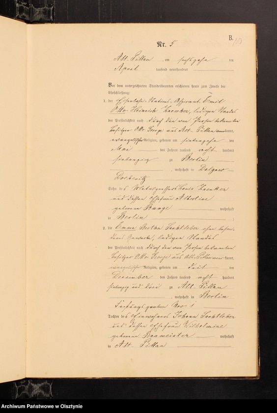 image.from.unit.number "Heiraths-Haupt-Register Nr 1 - 29"