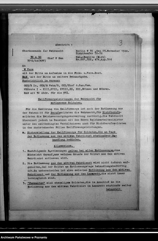 Obraz 7 z jednostki "Leczenie żołnierzy chorych na gruźlicę po ich zwolnieniu ze szpitala"