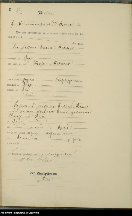 image.from.unit.number "Sterbe-Haupt-Register Nr 1 - 78"