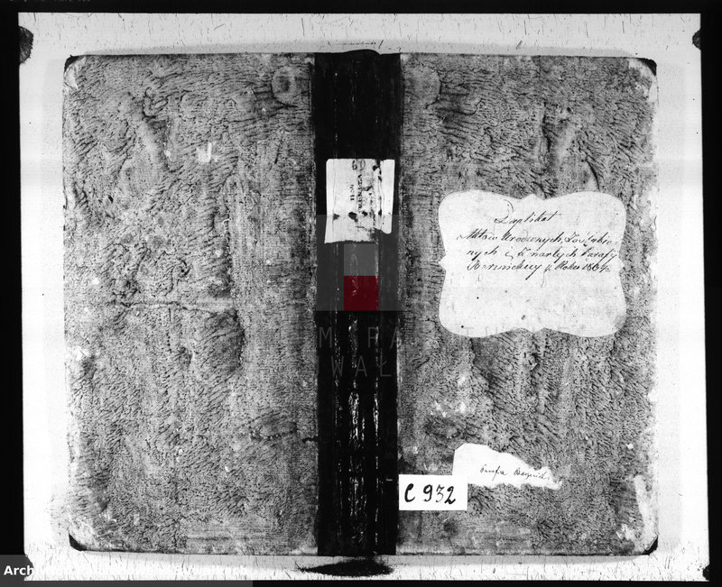 image.from.unit.number "Duplikat Aktów Urodzonych, Zaślubionych i Zmarłych Parafij Berznickiey z Roku 1834"