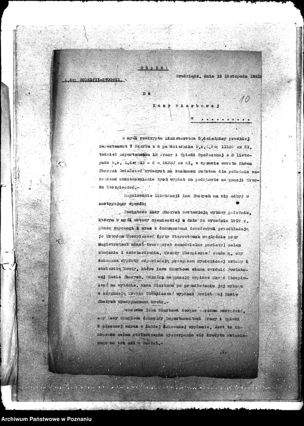 Obraz 14 z jednostki "Rozrachunek kas chorych ze skarbem państwa [ustawa z 26.IX.1919]"