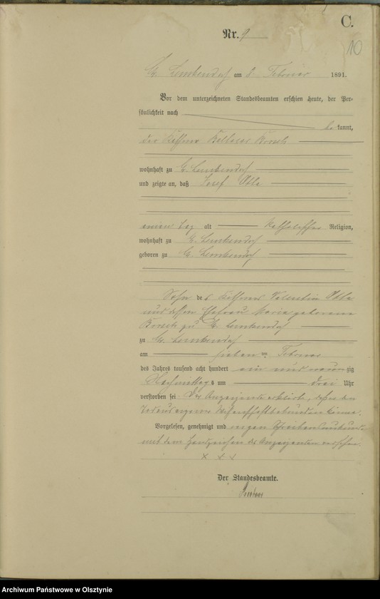 image.from.unit.number "Sterbe-Haupt-Register Nr 1 - 47"