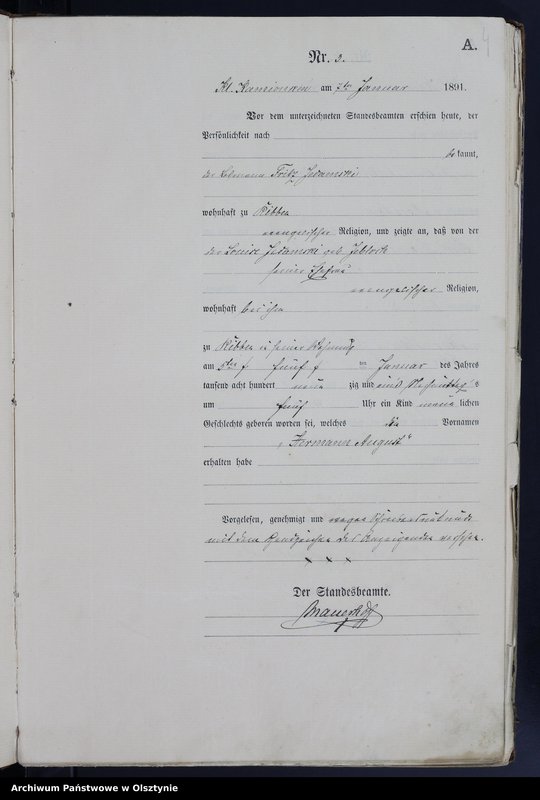 image.from.unit.number "Geburts-Haupt-Register Nr 1 - 151"