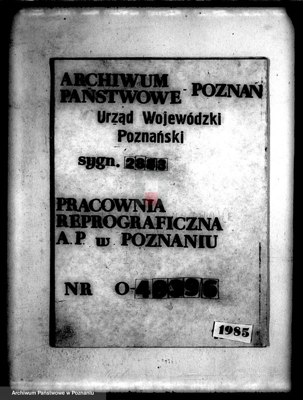 image.from.unit.number "Zestawienie parcel katastralnych i czystego dochodu obszaru przeznaczonego do przymusowego wykupu majątku Karna powiatu wolsztyńskiego"