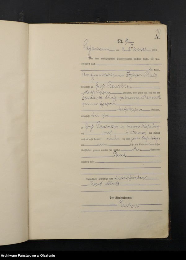 image.from.unit.number "Geburts-Haupt-Register Nr 1 - 205"