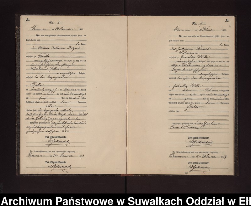 image.from.unit.number "Geburts-Neben-Register des Preussischen Standes-Amtes Neuhoff Kreis Loetzen"
