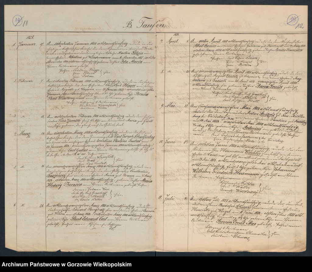 image.from.unit.number "Duplikate der Kirchenbücher der durch spätere Ehe erfolgte Legitimation unehelicher Kinder der katholischen Pfarrkirche zu Landsberg an der Warthe"