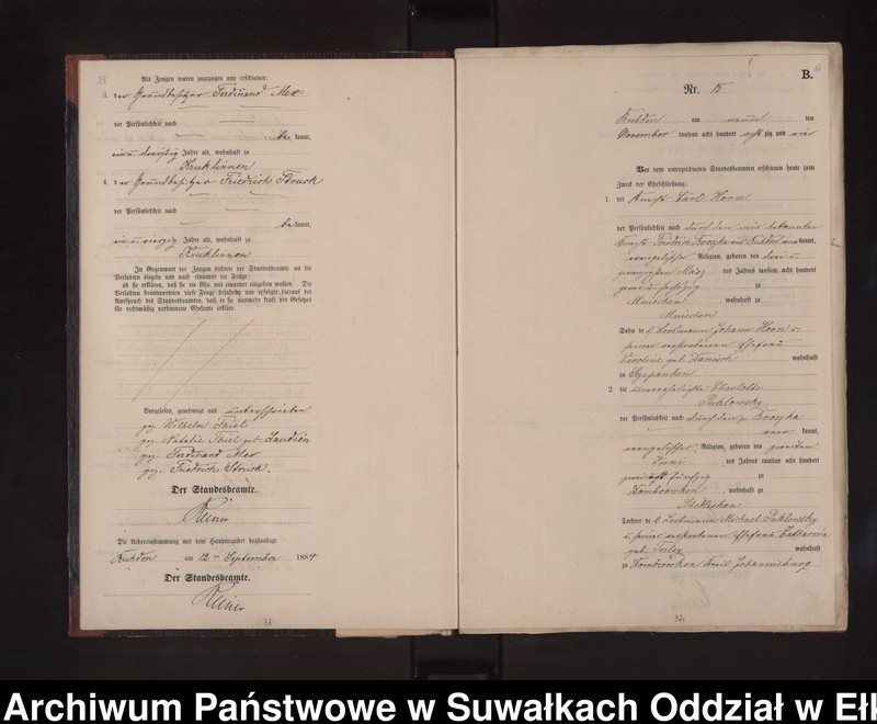 image.from.unit.number "Heiraths-Neben-Register des Preussischen Standes-Amtes Stasswinnen Kreis Loetzen"