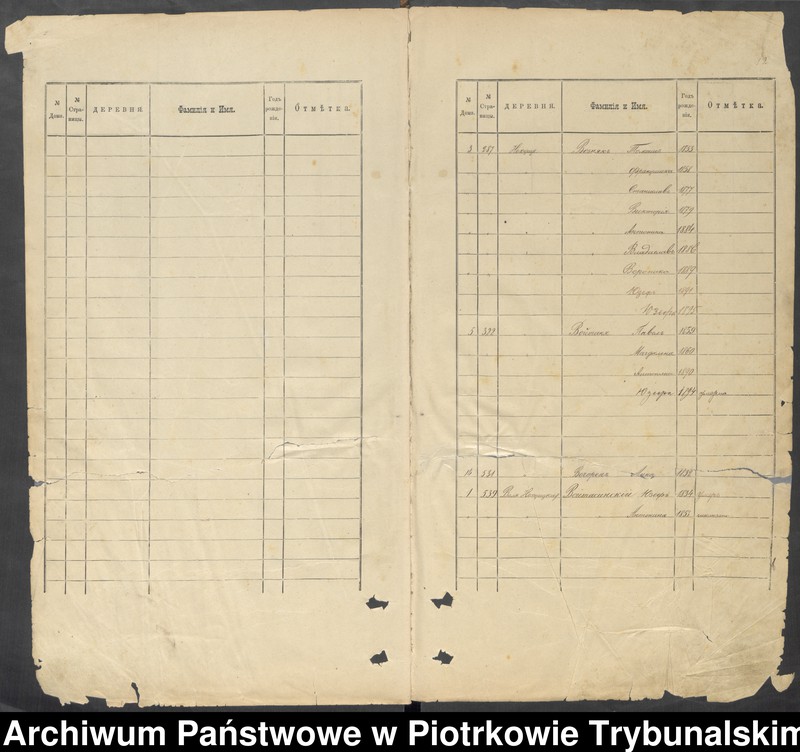 image.from.unit.number "[Księga ludności stałej wsi: Niechcice, Wola Niechcicka, Cieślin]"