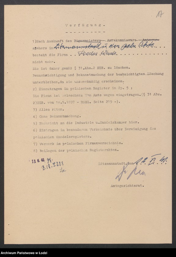 Obraz 19 z jednostki "Teodor Wende – kantor techniczno-handlowy"