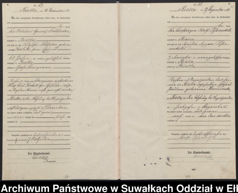 image.from.unit.number "[Sterbe-Haupt-Register des Königlichen Preussischen Standes-Amtes Bialla Kreis Johannisburg]"