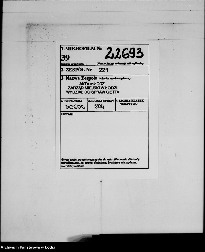 Obraz 2 z jednostki "Judenlieferscheine über ausgelieferte Trennarbeiten"