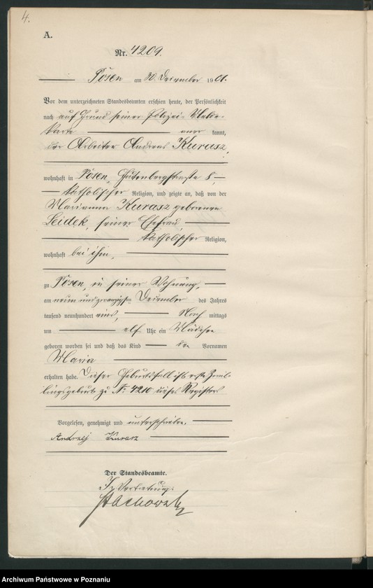 Obraz 7 z jednostki "[Księga urodzeń t. VIII]"