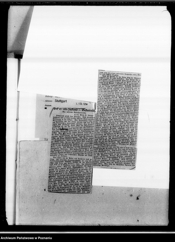 Obraz 19 z jednostki "Sprawy Polskie w zaborach: austriackim i rosyjskim [wycinki z prasy niemieckiej]"