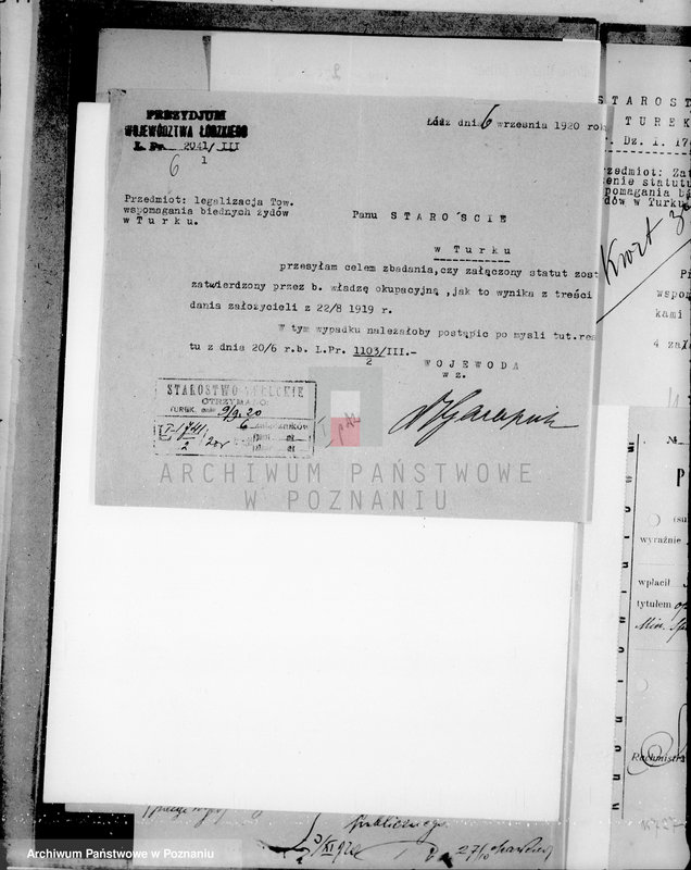 Obraz 10 z jednostki "Żydowskie Towarzystwo Aprowizacyjne,,Baran" w Turku"